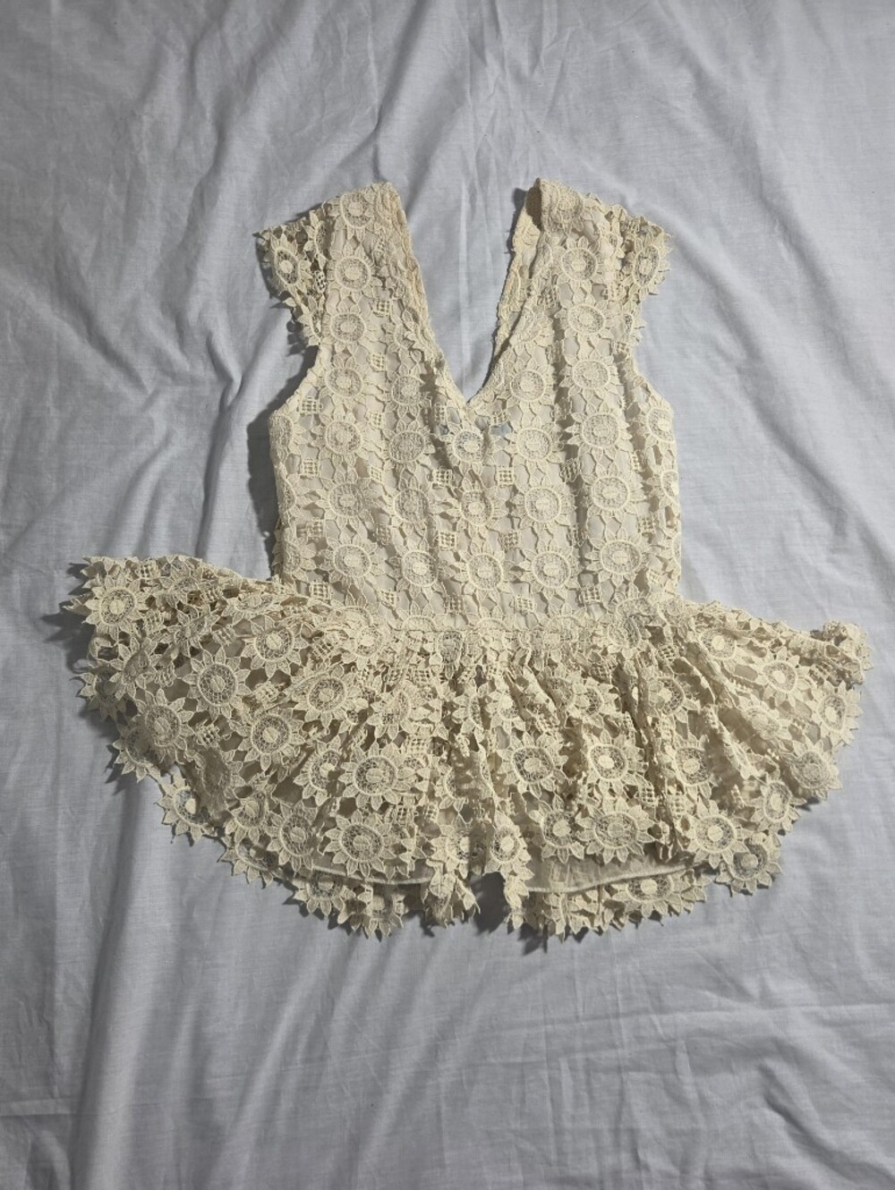Vintage Alice + Olivia by Stacey Bendet Cotton Lace Blouse - Picture 4 of 10